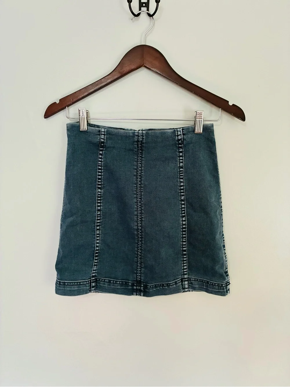 Free People Denim Panel Mini Skirt women’s 4